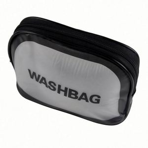 Customized Logo Waterproof PVC Cosmetic Bags Frosted Clear Plastic <b>Toiletry</b> <b>Storage</b> Bags - Product Image 3
