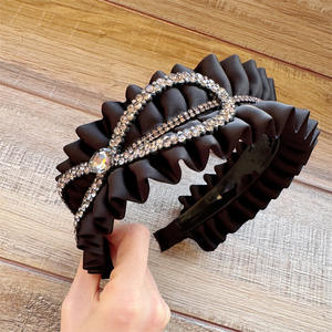 कोरियन फैशन महिला गैर-पर्ची सैटिन ने बड़े धनुष और गैंडा चिक हेडबैंड के साथ - Product Image 4