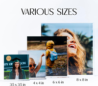 Bloc photo en acrylique personnalisé avec logo sur mesure, impression photo, support de bureau autoportant, souvenir – Fournisseur direct usine