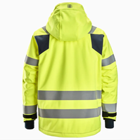 Vestes de travail d'hiver haute visibilité pour l'extérieur avec capuche et logo personnalisé réfléchissant, uniformes de travail pour hommes