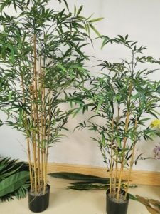 Hojas de plantas artificiales de bambú, hojas de bambú de seda, hojas de bambú a <span class=keywords><strong>precio</strong></span> de fábrica - Product Image 2