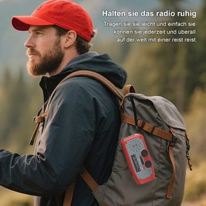 Radio Solar de Emergencia con Manivela, <span class=keywords><strong>Linterna</strong></span> LED, Alarma SOS, AM/FM, Batería de 2000mAh, USB, para Interiores/Exteriores, Camping - Product Image 2