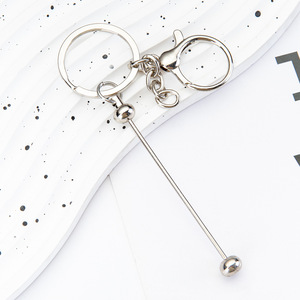 Haute qualité écologique Durable en alliage de Zinc plusieurs couleurs fermoir crochet boucle porte-clés peint perlé bricolage perles porte-clés - Product Image 5