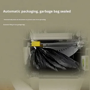 Lettiera per Gatti Intelligente Extra Large in Materiale PP/ABS, Forma Rettangolare, Senza Intrappolamento, Chiusa e Anti-Schizzi - Product Image 3