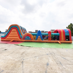 Commercial grade outdoor large bounce <b>house</b> and slide combo castle <b>inflatable</b> obstacle course for kids - Product Image 1