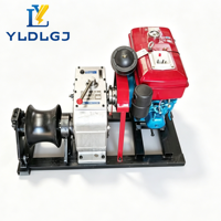 Treuil robuste YILI à moteur essence, diesel ou électrique pour l'installation professionnelle de conducteurs de télécommunications