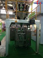Machine d'emballage verticale pneumatique entièrement automatique de haute précision à 10 têtes pour céréales, millet et produits alimentaires en papier, 500g-1000g