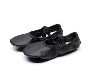 Zapatillas de Ballet Coloridas en Tono Bronceado, Zapatos de Ballet de <span class=keywords><strong>Piel</strong></span> de Cerdo para Mujeres, Niñas y Niños - Product Image 3