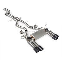 Système d'échappement Catback Valvetronic pour BMW M2 Competition M2C F87 S55 3.0T 2018-2020 avec Résonateur de tuyau intermédiaire/Conception améliorée du tuyau en Z