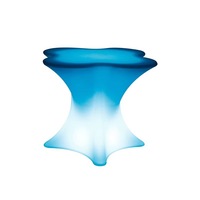 Ensemble de meubles de jardin pour villa extérieure, tables, chaises, mobilier de jardin, tabouret de bar, tabouret lumineux LED en PE