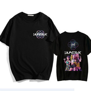Nueva Camiseta Popular Personalizada de KPop Demon Hunters con Estampado, Cuello Redondo, Manga Corta, Estilo Casual y Holgado - Product Image 1