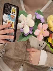 2025 Tiktok yaratıcı sevgililer günü hediyeleri el düzenlenen Hamburger çiçek kız arkadaşı için gül çiçek buketi peluş oyuncaklar Bouch - Product Image 5