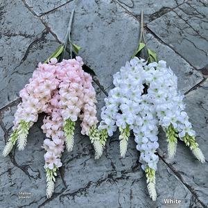 <span class=keywords><strong>Jacinthe</strong></span> violette blanche 5 fourchettes fausses fleurs pour les événements de Pâques Plomb de route de mariage fait à la main pour l'obtention du diplôme Fête des mères et Noël - Product Image 3