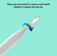 Pointes et embouts transparents dorés pour stylet capacitif – Recharges pour téléphones et tablettes