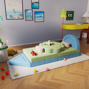 أريكة أطفال قابلة للطي مع حزمة ضغط أريكة أطفال دافئة متعددة الوظائف من القطيفة مناسبة لأثاث غرف نوم الأطفال - Product Image 5