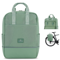 Bolsa de Bicicleta Impermeable y Reflectante 2 en 1, Ligera, para Portaequipajes Trasero, Mochila para el Trabajo, Viajes y Ciclismo