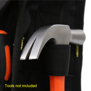 Sac à outils durable et étanche OEM/ODM d'usine, fermeture à rabat portable, capacité de 150 lb, bandoulière réglable, 10 à 14 poches, plusieurs couleurs - Product Image 5