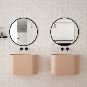 Bassin mural en pierre artificielle, 10 types ronds, couleur grise, livraison gratuite - Product Image 6