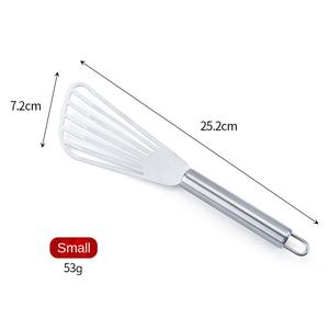 Espátula para Hamburguesas de Acero Inoxidable DFT01, Tamaño Pequeño y Grande, Espátula Metálica Antiadherente de Acero Inoxidable 304 para Pescado, para Cocinar - Product Image 4