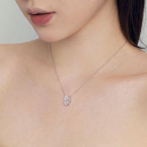 Dylam Classic Design Fine Fashion 925 Sterling Silver Link <b>Chain</b> Solitaire 8A Crushed <b>Iced</b> <b>Out</b> Cut Pendant Jewelry Necklaces - Product Image 6