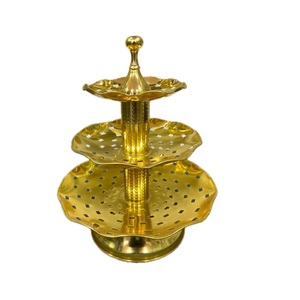New Design <b>3</b> <b>Tier</b> Gold Metal <b>Cake</b> <b>Stand</b> for Party Serving <b>Cake</b> <b>Stand</b> From Indian Supplier Best Hot Selling Product - Product Image 1