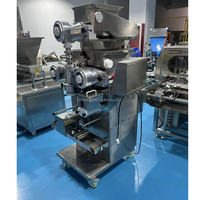 Machine de remplissage et d'enrobage automatique à double trémie pour boulettes de poisson et biscuits bicolores, pour la production en gros