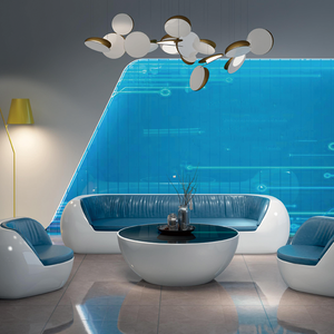 フロントデスク可愛いデザインフロントオフィスホテル店ネイルビューティーサロン受付 - Product Image 3