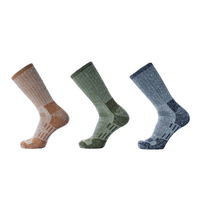 Chaussettes de sport unisexes pour hommes et femmes, chaussettes thermiques chaudes et confortables pour la randonnée en hiver, chaussettes de randonnée en laine mérinos respirante et écologique
