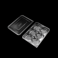 Barquette en plastique transparente de qualité alimentaire sur mesure pour beignets, barquette d'emballage jetable pour pâtisserie, thermoformée sous vide