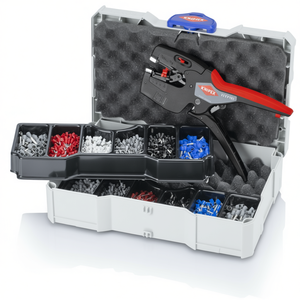 Kit de crimpadora de cables Knipex con surtido de terminales para conexiones eléctricas - Product Image 2