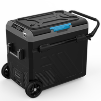 Nevera Portátil de Compresor de 50L con Doble Zona, 12 Voltios, para Coche y Camping, Nevera Eléctrica de 12v, Venta al por Mayor en China