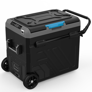 Congélateur portable à compresseur <span class=keywords><strong>12</strong></span> V double zone 50 L <span class=keywords><strong>pour</strong></span> <span class=keywords><strong>voiture</strong></span> et camping, glacière électrique <span class=keywords><strong>12</strong></span> V, vente en gros Chine - Product Image 4