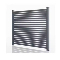 COREY Mampara de Privacidad para Aire Acondicionado de 60" de Alto x 38" de Ancho, para Exteriores, para Piscina, Contenedor de Basura, de Madera y Metal, Fácil de Montar