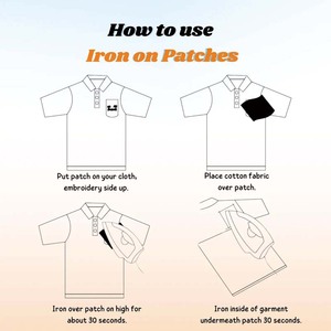 Cá Nhân Vàng Thêu Sắt Trên Tùy Chỉnh Ngẫu Nhiên Tùy Chỉnh Cap Logo Thiết Kế Và Ba Lô Thêu Các Bản Vá Lỗi - Product Image 6