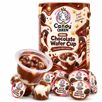 Échantillon Gratuit) Vente en Gros de Mini-Cups de Biscuits Croustillants au Chocolat, Personnalisables, pour Desserts et Snacks au Cacao