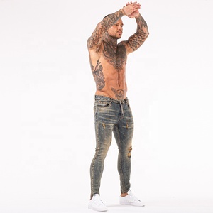 Gingto chromatically mới đến mùa hè thư giãn phù hợp với Mens denim Stretch jeans skinny jeans người đàn ông <span class=keywords><strong>jens</strong></span> cho nam giới - Product Image 4