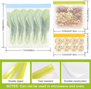 ถุงบรรจุภัณฑ์แบบซิป PVC เกรดอาหาร เป็นมิตรกับสิ่งแวดล้อม ผิวด้าน กันน้ำ ปลอดเชื้อ ปรับแต่งได้ สำหรับบรรจุภัณฑ์เส้นก๋วยเตี๋ยว ผัก น้ำตาล ใช้กับช่องแช่แข็งได้ - Product Image 6