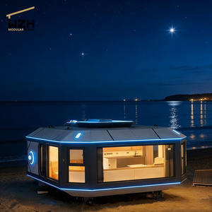 Мобильный дом-капсула из сборных модулей, 2 спальни, мини-капсула, быстровозводимый контейнерный дом - Product Image 1