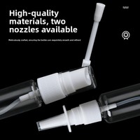 Flacons vides en PET pour spray nasal, 5, 8, 10, 20, 30 ml, avec buses pulvérisatrices directes, contenants cosmétiques rechargeables pour voyage