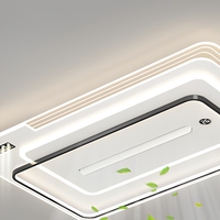 Ventilateur de plafond sans pales avec écran numérique, lampe LED invisible, circulateur d'air pour la maison et la chambre