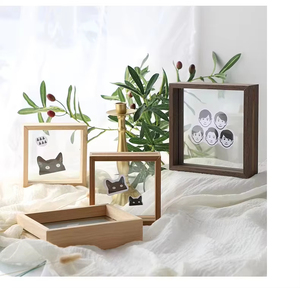 Hot Sale 6 Inch DIY Specimen Frame Wall Hanging Transparent Double Side Light Glass Photo Frame - Product Image 4