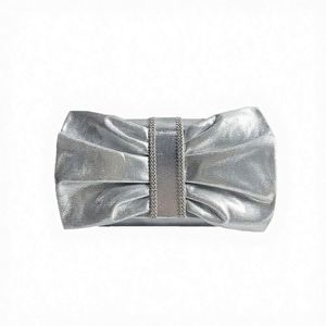 Satin Woven <b>Clutch</b> Ladies Handbag Evening Purse Women's Banquet Shoulder Crossbody Bag Dress Party <b>Wedding</b> - Product Image 3
