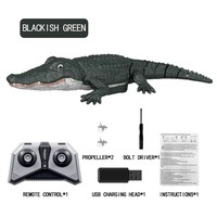 Juguete Acuático de Control Remoto de Alta Velocidad 2.4G para Exteriores, Simulación de Cocodrilo a Prueba de Agua, Barco RC de Cocodrilo para Niños