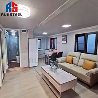 Kit de maison préfabriquée RUIISTEEL avec meubles pour une vie minimaliste