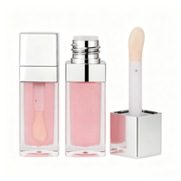 Gloss à lèvres liquide minéral repulpant végétalien hydratant, changeant de couleur, avec paillettes, marque privée, luxe, en stock