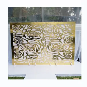 Asian wedding stage wood base backdrop decoration for mariage ceremony reception