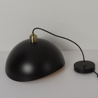 Lampe suspendue ovale en fer noir de style américain moderne, feuille d'or de luxe, intérieur, E27, diamètre 250mm 300mm, 10000 heures d'autonomie
