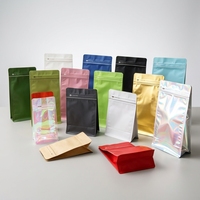 Sacs à café compostables à fond plat de 250g et 1kg, écologiques, avec valve de sécurité pour emballage de chips, sucre et aliments - Vente en gros