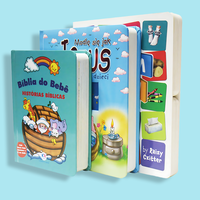 Buku Cerita Anak Murah Custom Full Color Bahasa Inggris Prancis Hardcover Karton Buku Papan Anak Penerbitan Percetakan Buku