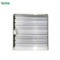 Vanne d'air en aluminium pour CVC, réglable, à commande manuelle, à lames opposées, pour ventilation OBD